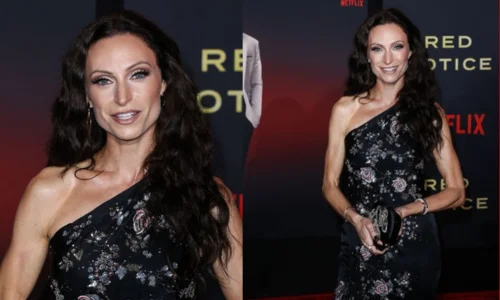 Lauren Hashian arriving at a public premiere event