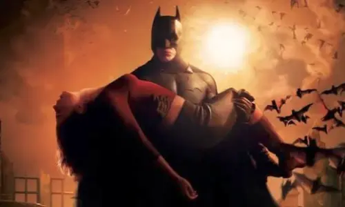 Scene from Christopher Nolan's Batman film The Dark Knight
